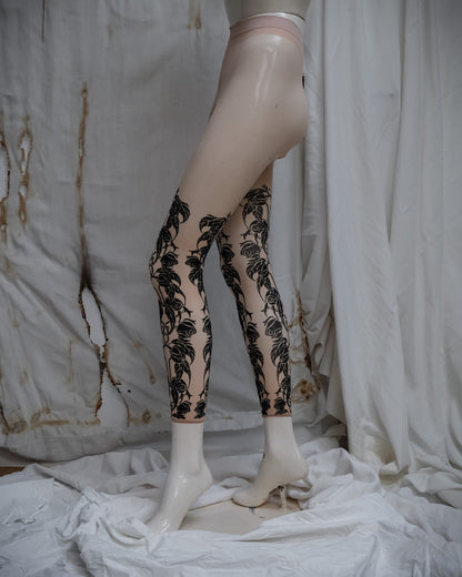 ANN DEMEULEMEESTER Tattoo Print Leggings, Spring 2014 Runway