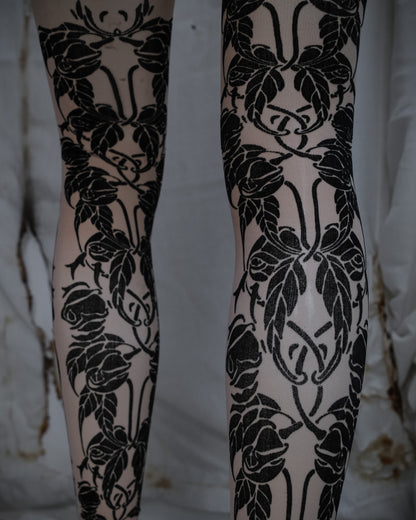ANN DEMEULEMEESTER Tattoo Print Leggings, Spring 2014 Runway
