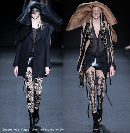 ANN DEMEULEMEESTER Tattoo Print Leggings, Spring 2014 Runway