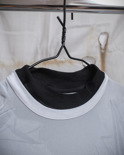 BALENCIAGA Wet-Look Mesh Prototype Dress, SS 2024