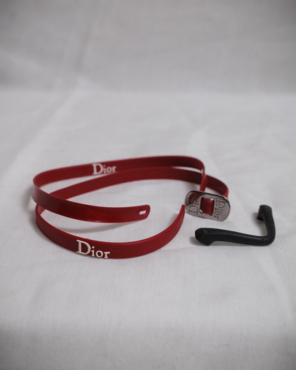 CHRISTIAN DIOR Red Ski 1 Shield Sunglasses – Early 2000s