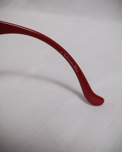 CHRISTIAN DIOR Red Ski 1 Shield Sunglasses – Early 2000s