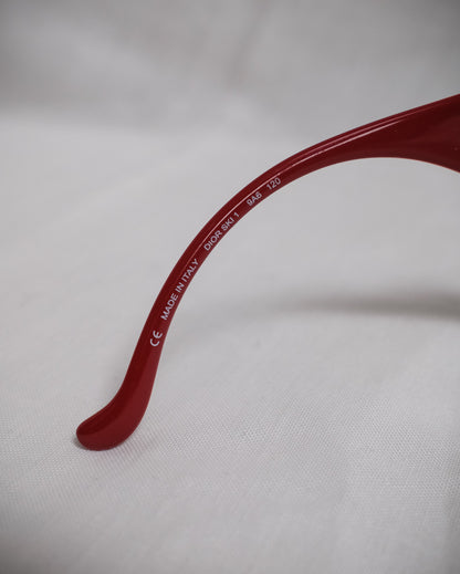 CHRISTIAN DIOR Red Ski 1 Shield Sunglasses – Early 2000s