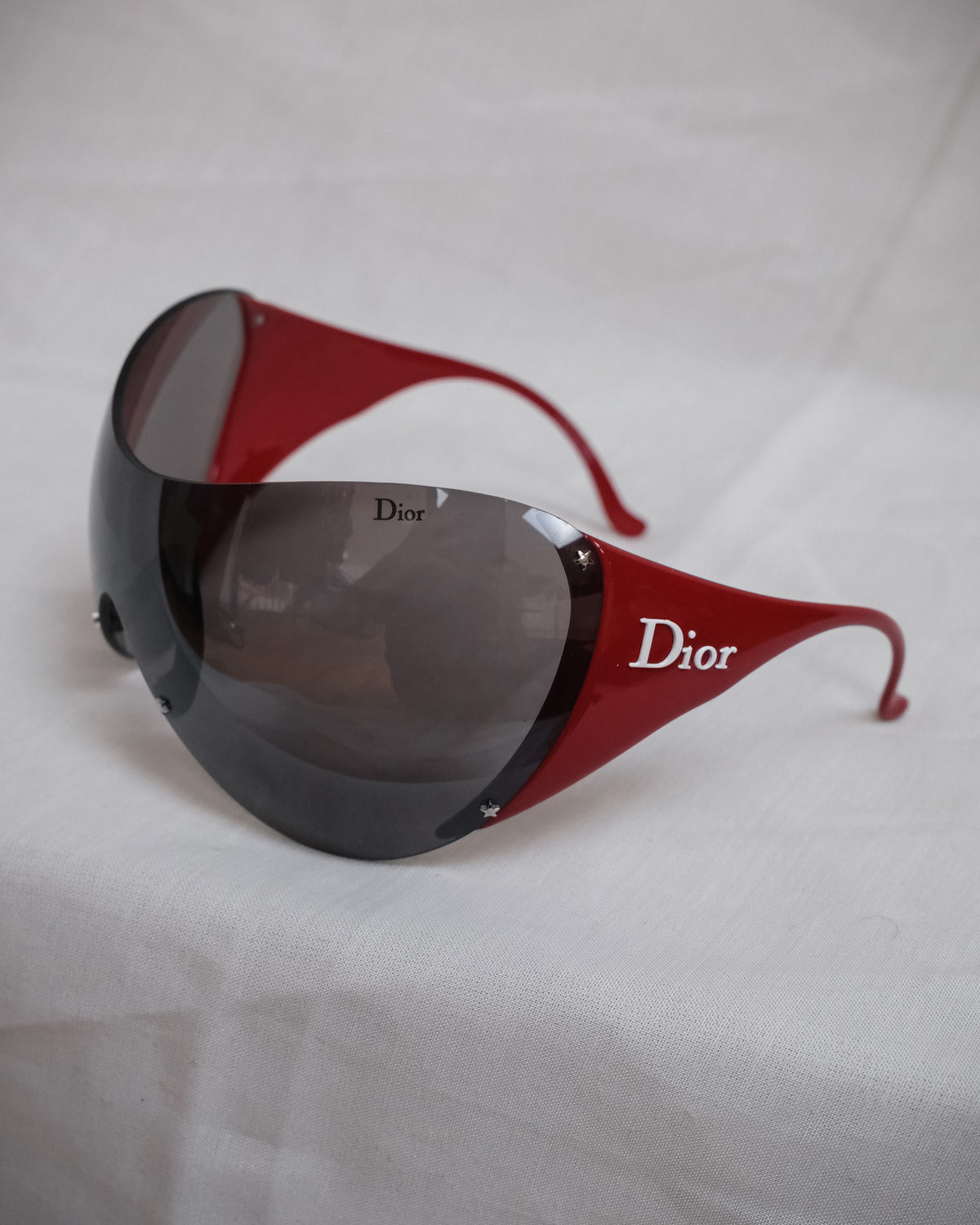 CHRISTIAN DIOR Red Ski 1 Shield Sunglasses – Early 2000s