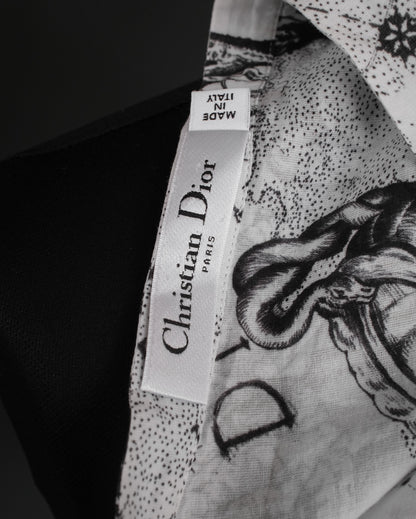 CHRISTIAN DIOR Dioriviera Zodiac Long Blouse in Cotton Muslin