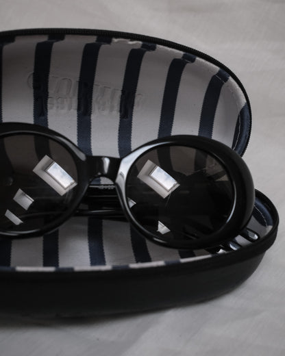 JEAN PAUL GAULTIER x ALAIN MIKLI Rare Black 3-Arm Sunglasses, 2011