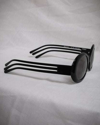 JEAN PAUL GAULTIER x ALAIN MIKLI Rare Black 3-Arm Sunglasses, 2011