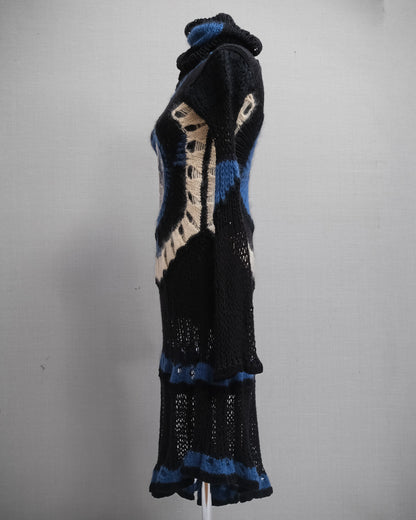 JEAN PAUL GAULTIER “La Tempête” Mohair Spiderweb Runway Dress FW 2007