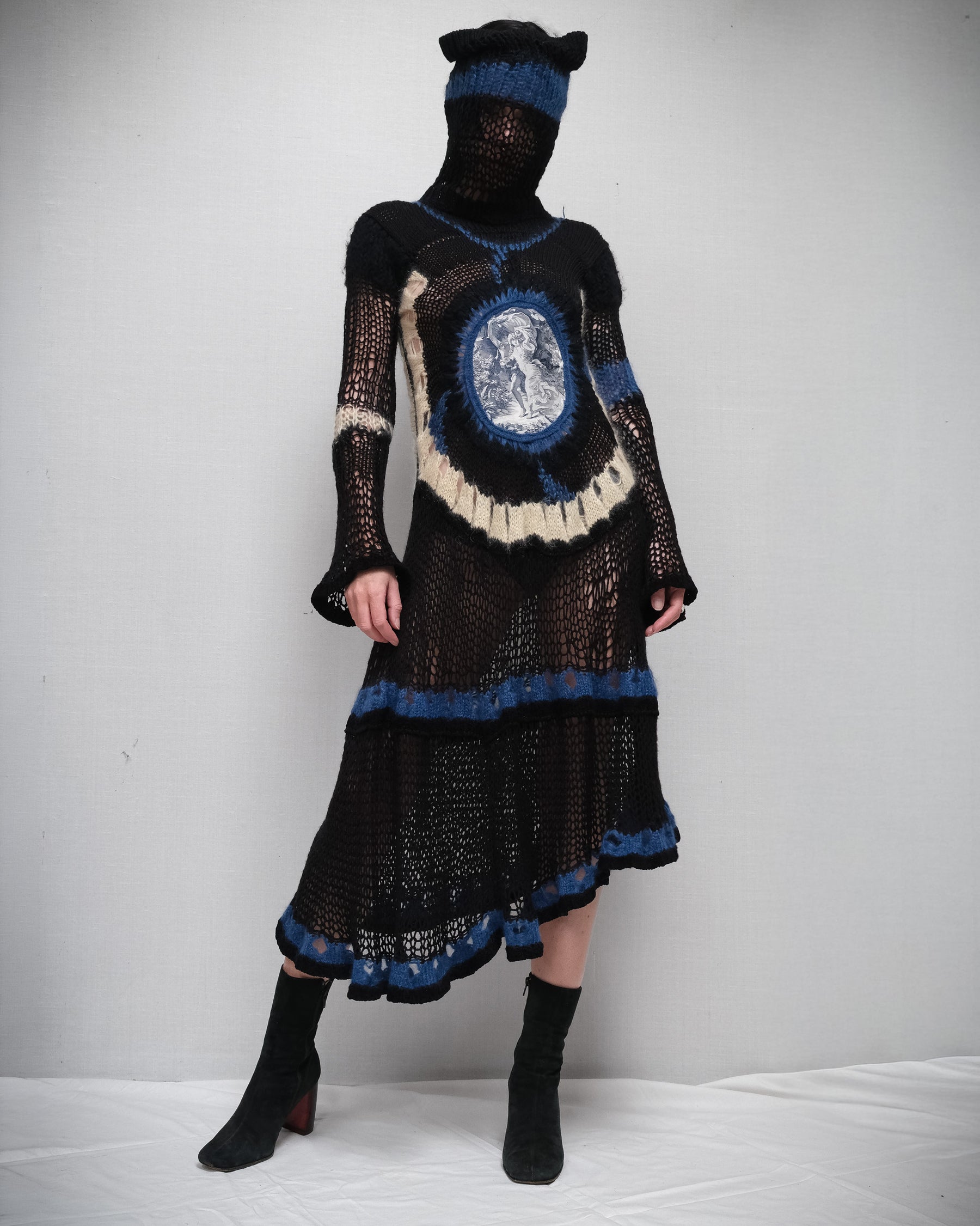JEAN PAUL GAULTIER “La Tempête” Mohair Spiderweb Runway Dress FW 2007