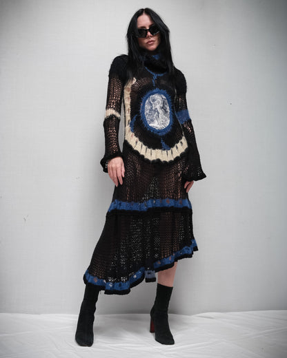 JEAN PAUL GAULTIER “La Tempête” Mohair Spiderweb Runway Dress FW 2007