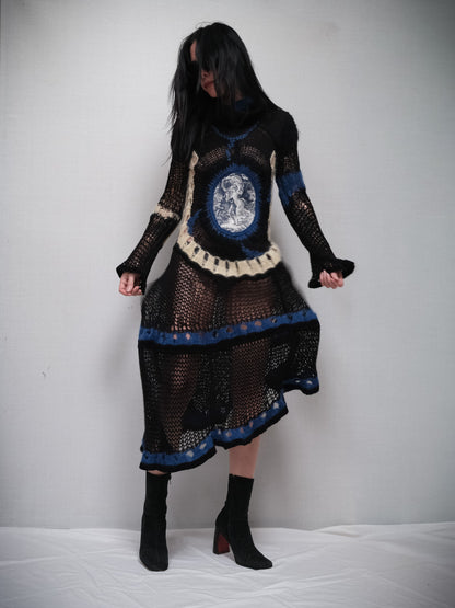 JEAN PAUL GAULTIER “La Tempête” Mohair Spiderweb Runway Dress FW 2007