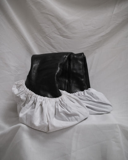 MAISON MARGIELA Black Leather Tabi Knee-High Boots – EU 38.5