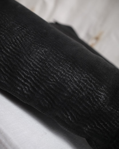MAISON MARTIN MARGIELA Black Textured Leather Knee-High Boots – FW 2008, EU 40
