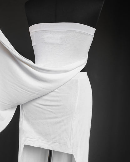 MAISON MARTIN MARGIELA Asymmetric Bandeau Top & Skirt Set, SS 2008 Runway