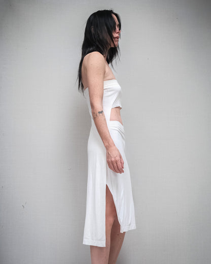 MAISON MARTIN MARGIELA Asymmetric Bandeau Top & Skirt Set, SS 2008 Runway