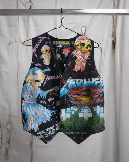Metallica Master Of Puppets Vintage Band Merch Vest Turbo Gadget, 1990s