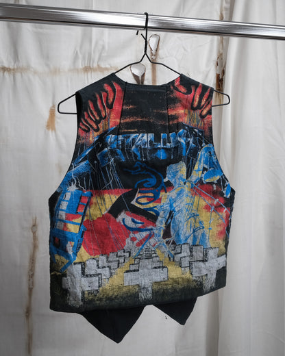 Metallica Master Of Puppets Vintage Band Merch Vest Turbo Gadget, 1990s