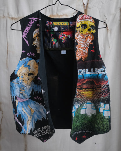 Metallica Master Of Puppets Vintage Band Merch Vest Turbo Gadget, 1990s