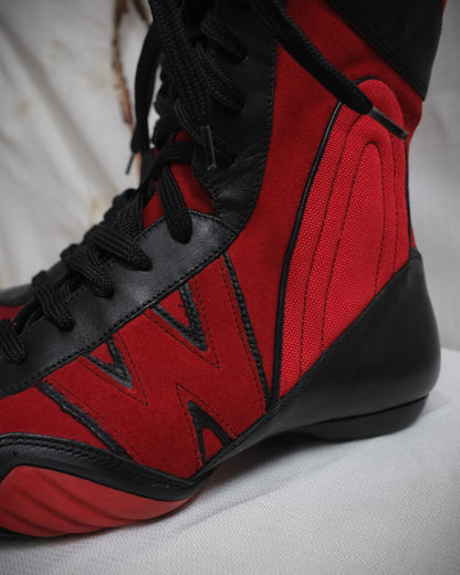 WALTER VAN BEIRENDONCK 1990s W&LT Boxing Boots, EU 38