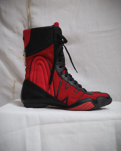 WALTER VAN BEIRENDONCK 1990s W&LT Boxing Boots, EU 38