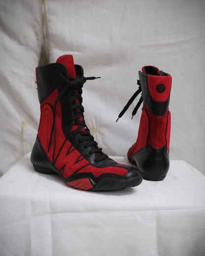 WALTER VAN BEIRENDONCK 1990s W&LT Boxing Boots, EU 38