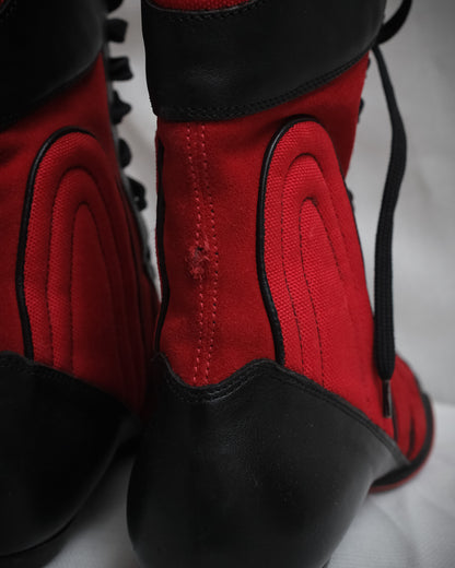 WALTER VAN BEIRENDONCK 1990s W&LT Boxing Boots, EU 38